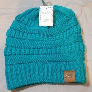 Aqua Knit Beanie Hat